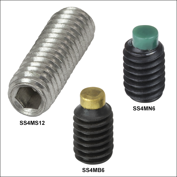 NylonTip Set Screw Thread Size M61 FastenerParts 188 Stainless Steel
