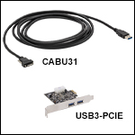 Super Speed USB 3.0 Type-A to Micro-B Cable and PCIe Card