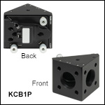 30 mm Cage Right-Angle Kinematic Off-Axis Parabolic Mirror Mount with Smooth Cage Rod Bores