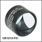 Round Retroreflecting Hollow Roof Prism Mirrors, Mounted