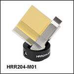 Mounted Hollow Retroreflector, Protected Gold Mounted Hollow Retroreflector, Protected Gold