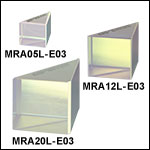 Leg-Coated Right-Angle Prism Mirrors, Dielectric Coating (750 nm - 1100 nm)