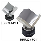 Mounted Hollow Retroreflectors, Protected Silver