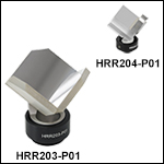 Mounted Hollow Retroreflectors, Protected Silver Mounted Hollow Retroreflectors, Protected Silver