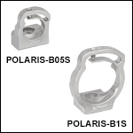 Polaris<sup>®</sup> Flexure Clamp Fixed Mounts, Beamsplitter Optimized