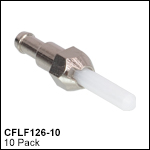 Ø1.25 mm, 11.8 mm Long Ceramic Ferrules with Flange (For Single Mode and Multimode Fibers)