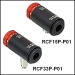 Adjustable Focus Reflective Collimators, Protected Silver Coating, FC/PC