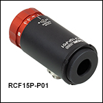 反射式准直器，可调焦，有保护层的银膜，RFL = 15 mm