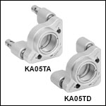 Ø1/2in SM05-Threaded Kinematic Mirror Mounts, 3 Adjusters Ø1/2in SM05-Threaded Kinematic Mirror Mounts, 3 Adjusters