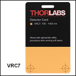 NIR Detector Card: 700 to 1400 nm