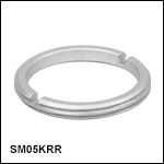 Clear-Anodized Aluminum Retaining Ring