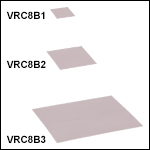 NIR Adhesive-Backed Detector Sheets: 720-820 nm, 890-1065 nm, and 1490-1590 nm<br>