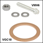 CF Flange Copper Gaskets and Mounting Hardware