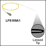 Single Mode Patch Cables with Lensed Tips<br> Single Mode Patch Cables with Lensed Tips<br>