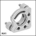 Ø1in Kinematic Mirror Mounts, 2 Adjusters, Monolithic Optic Retention