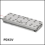 50 mm Linear Stage with Piezo Inertia Drive and Optical Encoder, Vacuum Compatible