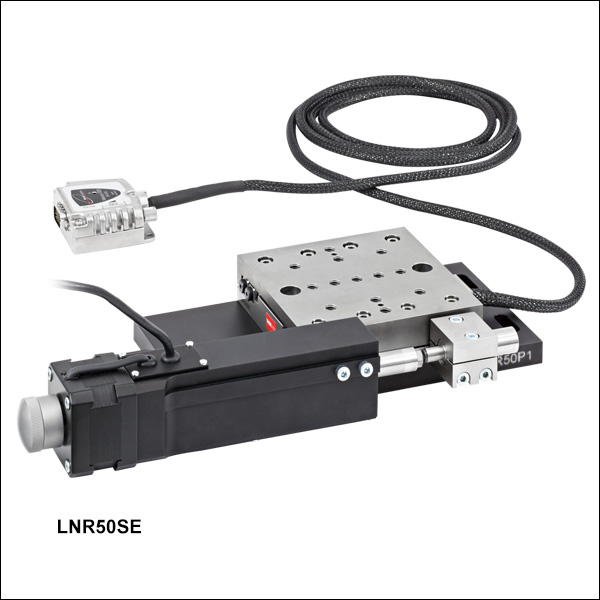 Thorlabs TravelMax LNR50SE//M Motorized Linear Translation Stage 50mm Range
