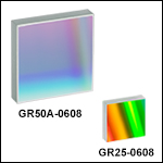 750 nm Blaze Wavelength Reflective Diffraction Gratings