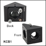 30 mm Cage Right-Angle Kinematic Mirror Mount with Tapped Cage Rod Holes