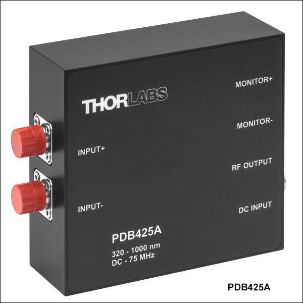 Balanced Amplified Photodetectors with Fast Monitor Output