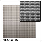 10 mm x 10 mm Unmounted Microlens Arrays