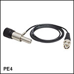 Piezoelectric Actuator, 4 mm Manual Travel