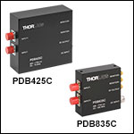 OCT Balanced Detectors with Fast Monitor Output: 800 - 1700 nm