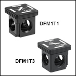 30 mm Cage-Compatible, Kinematic Fluorescence Filter Cube Inserts and Base