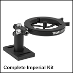 Optics Cleaning Fixture Kit for Ø0.15in to Ø3.00in Optics, Imperial