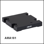 62.5 mm to 76 mm Height Adapter for Previous-Generation Flexure Stages