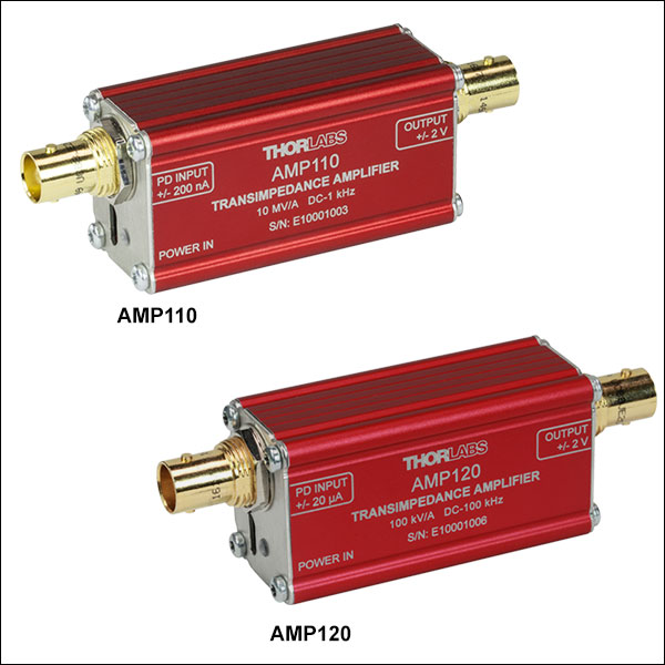 Transimpedance Amplifiers for Photodiodes
