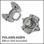Ø1/2in Polaris<sup>®</sup> Low-Distortion Kinematic Mount, 3 Adjusters