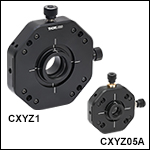 XYZ Translators for Ø1/2in or Ø1in Optics
