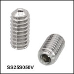 Vented, Vacuum-Compatible 1/4in-20 Setscrews