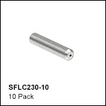 Ø1.25 mm, 6.4 mm Long Stainless Steel Ferrules (For Multimode Fibers Only)