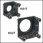 Ø1in and Ø2in SM-Threaded Precision Kinematic Mirror Mounts