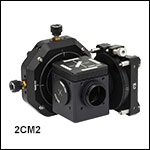 Two-Camera Mounts for Microscopes