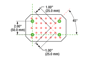 45° Aluminum Breadboard