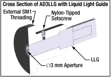 Cross Section of an LLG with Adapter