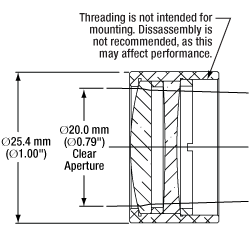 Air-Spaced Doublet in a Lens Tube