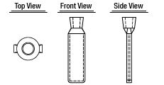 Borosilicate Glass Cuvettes Drawing