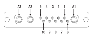 CAB4007B DB13W3 Connector