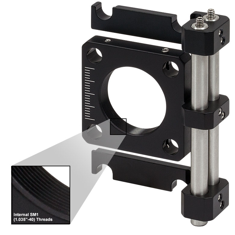 Cylindrical Lens Mount for 30 mm Cage Systems