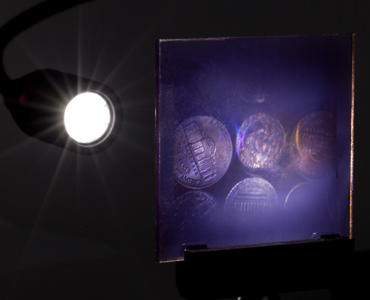 Figure 3: Hologram viewed in transmission