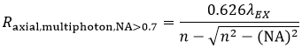 Axial Resolution, Multiphoton