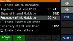 Modulation Screen