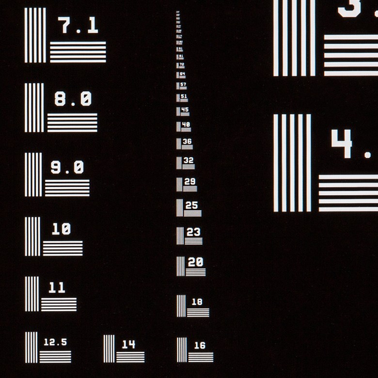 Usaf 1951 Tri Bar Resolution Chart