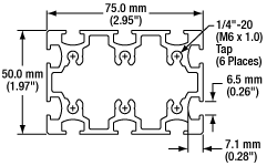 XE5075L Engineering Drawing