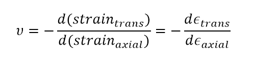 Poisson's Ratio Equation