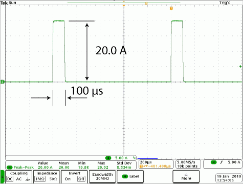 QCW Pulse Operation of the Laser Controller